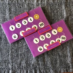 NWT kate spade Drink Tag Sets